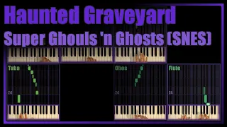 Haunted Graveyard (Super Ghouls 'n Ghosts, SNES) — All parts on keyboard