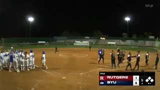 BYU vs Rutgers Softball Highlights