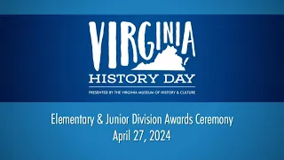 VHD 2024 State Contest Elementary & Junior Division Awards