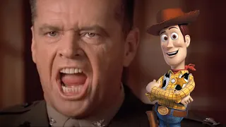 "You Can't Handle The Truth," but it's the Toy Story Song