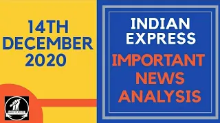 14th December 2020 | Gargi Classes News Analysis
