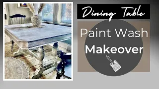 Easy Paint Wash Technique | Old Dining Table Makeover Ideas