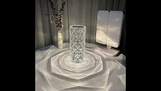 Crystal Prism Rose Lamp - Touch Sensor Lamp
