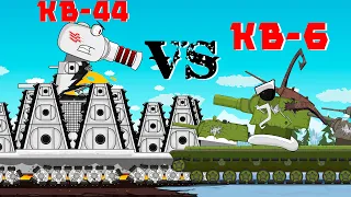 KV-44 vs KV-6: Cartoons about tanks