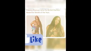 Paloma Elsesser wins the British Fashion Award for Model of the Year.