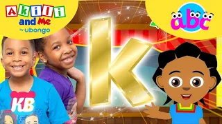 Find the Letter K with Kamdenboy & Kyraboo | ABC learning | Learn and Play with Akili and Me