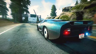 FULLY UPGRADED JAGUAR XJ220 GRAND TOUR GAMEPLAY | NO TURBO (NEED FOR SPEED RIVALS)