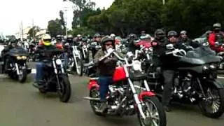 Hells Angels Funeral - Mark "Papa" Guardado Funeral Procession