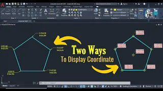 How to display coordinates in AutoCAD