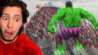 SOBREVIVENDO A UM APOCALYPSE ZUMBI COM o HULK!! (Gta 5)