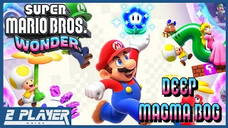 Let's Play Super Mario Bros Wonder - Deep Magma Bog | 2 Player Co-Op