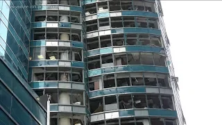 海濱廣場 Harbourfront building damage by 颱風山竹 Typhoon MANGKHUT in Hung Hom (Hong Kong) 17-09-2018