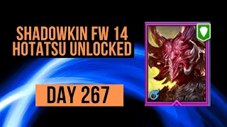 Shadowkin FW 14 Clear - Hotatsu Unlocked - Day 267 -  836 Stars