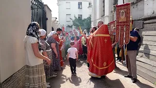 Крестный ход на воскресной литургии в неделю о самаряныне. 2 июня 2024 г.