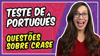 TESTE de Português! Questões sobre CRASE (banca CESPE/CEBRASPE) || Prof. Letícia Góes