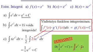 Eksponenttifunktion integrointi