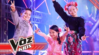 Laura, Juan Pablo and Tefy sing in the Super Battles | The Voice Kids Colombia 2021