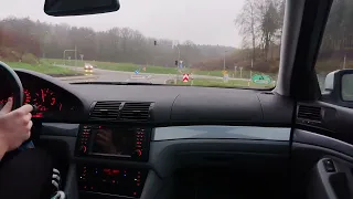BMW 523i (e39) - POV Drifting, Backroads & German Autobahn Run Acceleration