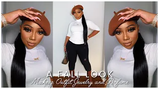 GRWM: A Fall Look | Makeup, Outfit, Jewelry, and Perfume | Tamara Renaye