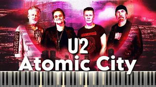 U2 - Atomic City (Piano cover | Tutorial | Karaoke)