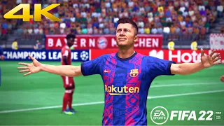 FIFA 22 - Bayern Munich vs. Barcelona - UEFA Champions League 22/23 | [4k 60FPS]