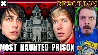 Sam and Colby - Our Horrifying Night in Haunted Prison (SCARY) | REACTION