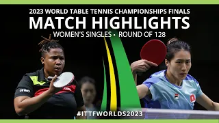 Zhu ChengZhu vs Offiong Edem | WS R128 | 2023 ITTF World Table Tennis Championships Finals