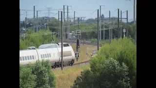 des  trains qui passent : Quand  l'AVE se prend une tôle  à Manduel