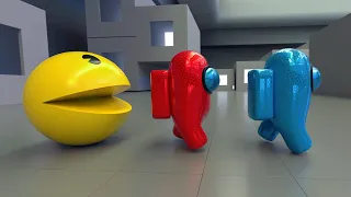 Among Us - If Pac Man was the Impostor - 3D Animation [RTX ON]