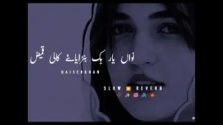 Nawa Yar hHik Banaye A Kali Qameez||SaRaiki Slow Reverb Song||Ahmed Nawaz Cheena...