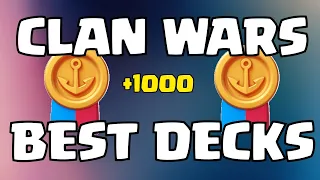 THE 4 BEST CLAN WARS IN CLASH ROYALE | Double Evo Edition