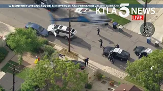 High-speed police pursuit ends in San Fernando Valley; driver in custody