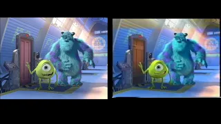 Monsters, Inc. - On the Job with Mike and Sulley Comparison