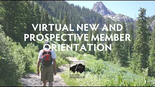 November 2021 Colorado Mountain Club New Member Orientation