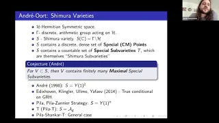 Jacob Tsimerman, Unlikely intersections and the André-Oort conjecture