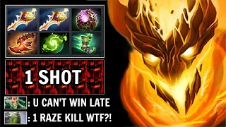 IMBA META 2x Rapier + OC + Refresher Magic SF 1 RAZE Delete Most Broken Hero vs Dusa Late WTF Dota 2