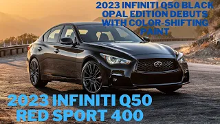 2023 Infiniti Q50 Black Opal Edition Debuts With Color-Shifting Paint