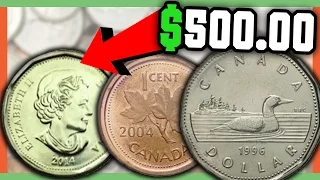 RARE CANADIAN COINS WORTH MONEY - VALUABLE CANADIAN COINS IN POCKET CHANGE!!