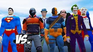 SUPERMAN VS BATMAN ENEMIES - DEADSHOT, THE JOKER, HARLEY QUINN, DEATHSTROKE VS SUPERMAN