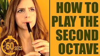 HITTING THE SECOND OCTAVE SMOOTHLY | 60 SEC TIN WHISTLE TIPS