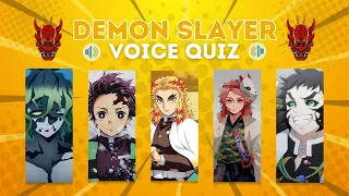 Guess Demon Slayer Anime Character by Their Voice 👹| Kimetsu no Yaiba