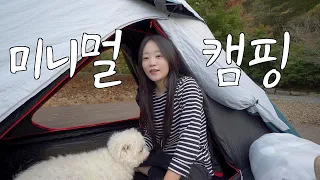 나이 많은 강아지와의 캠핑이 마냥 즐겁지만은 않은 이유 / 솔로캠핑 / 반려견 동반 캠핑