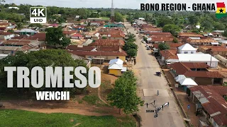 Tromeso Aerial View in the Wenchi Municipal UHD Bono Region of Ghana 4K