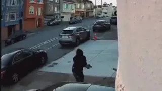 Armed robbery in San Francisco captured on surveillance video