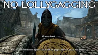 Skyrim guard explains why lollygagging is illegal (AI voice meme)