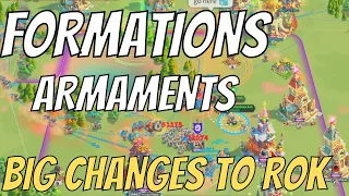 Formations, Armaments - BIG CHANGES to Rise of Kingdoms!