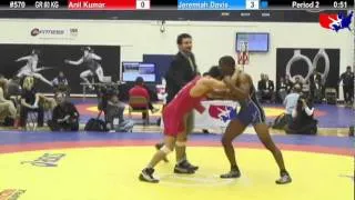 Schultz GR 60 KG 1st Place: Anil Kumar (India) vs. Jeremiah Davis (U.S Army)