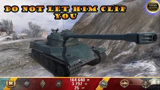Do not let this tank clip you - AMX 50 100 gameplay - World of Tanks