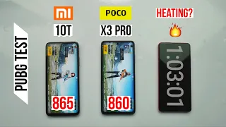 Poco X3 Pro vs Mi 10T Pubg Test, Heating and Battery Test | Shocking Results 🔥
