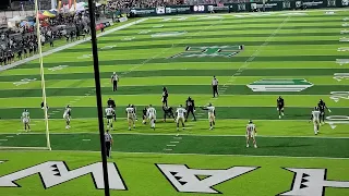 2023 Hawaii vs. Colorado State.  Hawaii scores in the 3rd taking a 21-10 lead.